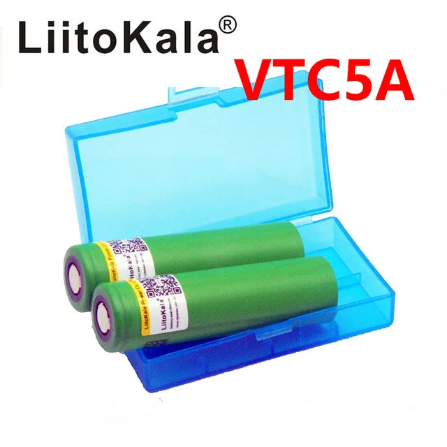Liitokala 4 unids 18650 35a VTC5A genuino 3 6 В US18650 2600 мАч непрерывная 40A электронная сигарета VAP caja |