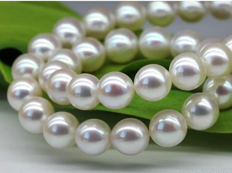 Japan Akoya natural seawater pearl necklace imported light glass mirror round 8-8.5MM mother GIFT | Украшения и аксессуары