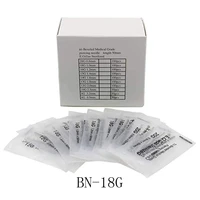 18 gauge 100pc piercing needles sterile disposable body piercing needles 18g for ear nose navel nipple for piercing supplies