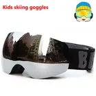 Профессиональные лыжные очки для мальчиков и девочек, детские лыжные очки, очки с двойной защитой UV400, противотуманная детская маска для сноуборда, очки
