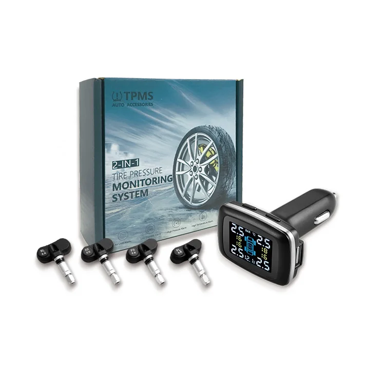 Riboton C100 Солнечный TPMS автомобильный диагностический монитор безопасности шин с 4