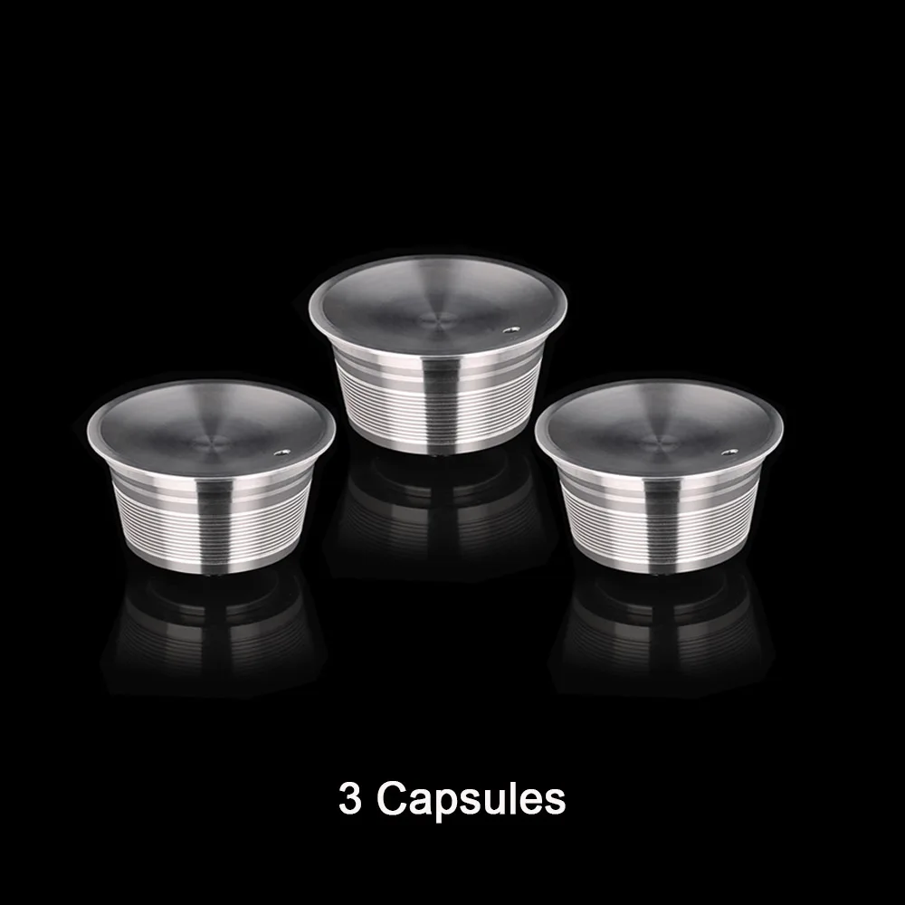 3 накладки 1 вскрытия combinacapsule многоразовые капсулы с фильтром для Recargable Nescafe Capsulas металлический combinacapsule фильтр крышки combinacapsule reutilizables - Цвет: 3PCS Capsules