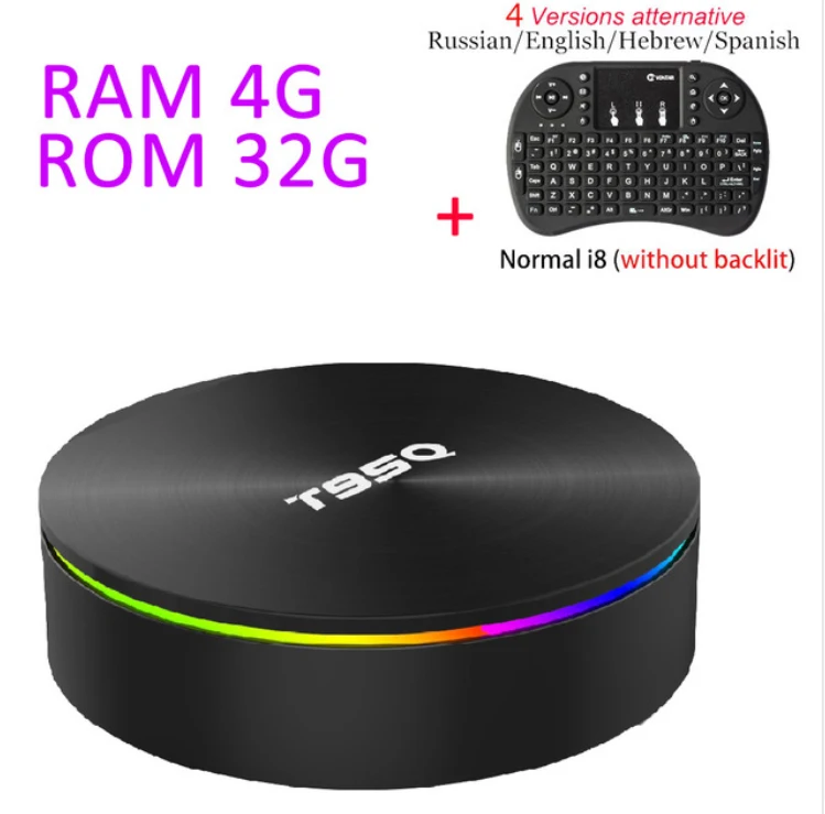 4G 32G No backlight ТВ-приставка Amlogic S905X2 Android 8,1 T95Q 4K Smart медиаплеер T95Q 4G 32/64G DDR4 четырехъядерный 2,4G& 5GHz Wifi PK X96 MAX ТВ-приставка - Цвет: 4G 32G No backlight