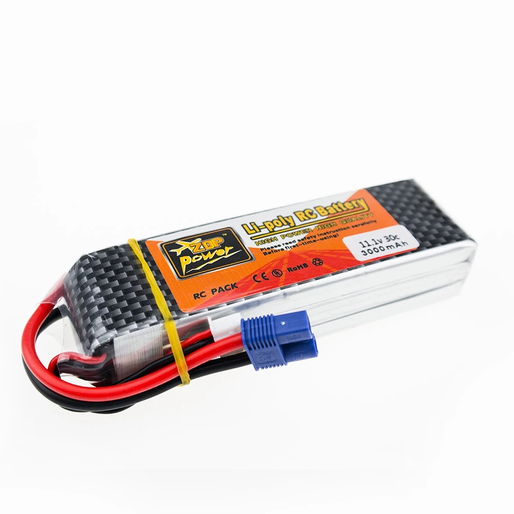 2018 Горячая Lipo Батарея 11 1 v 3000 mah 3 S 30C EC3 T XT60 штекер Zop Мощность полимерная литиевая