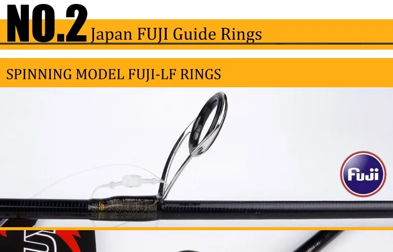 KUYING SuperLite 2,58 м приманка карбоновое литье спиннинговое удилище FUJI часть средней скорости действие дно удочка