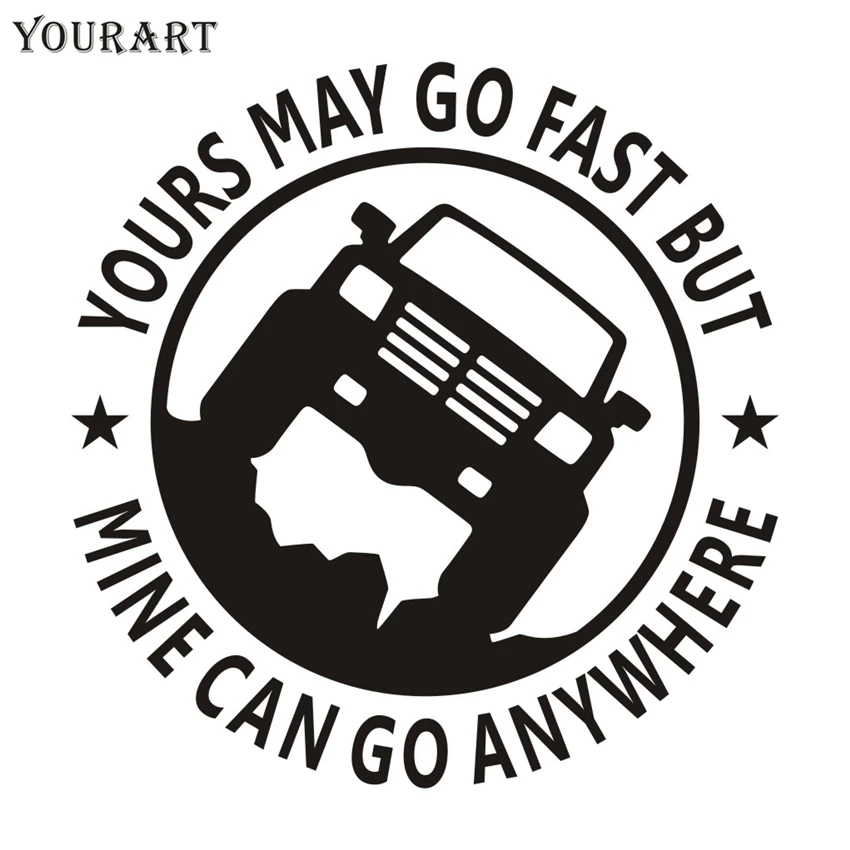 Yourart 4x4 виниловая забавная наклейка для автомобилей Van Trunk SUV Pickup 4X4 внедорожные 4WD автомобильные наклейки s и наклейки для Jeep Nissan Ford Toyota
