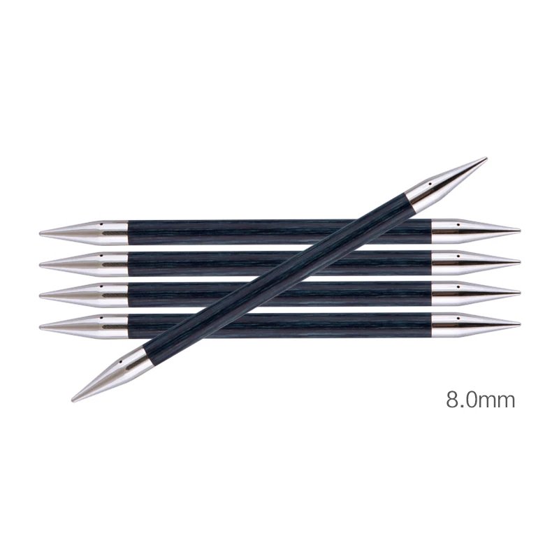 8.0mm 1 шт. Knitpro Royale 15 см двойная остроконечная вязальная игла - Цвет: 8.0mm