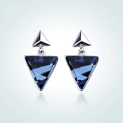 cowboy blue WARME FARBEN 925 Висячие серьги из серебра 925 пробы для женщин серьги с кристаллом из циркона ювелирные изделия на день рождения женские Brincos - Цвет камня: cowboy blue