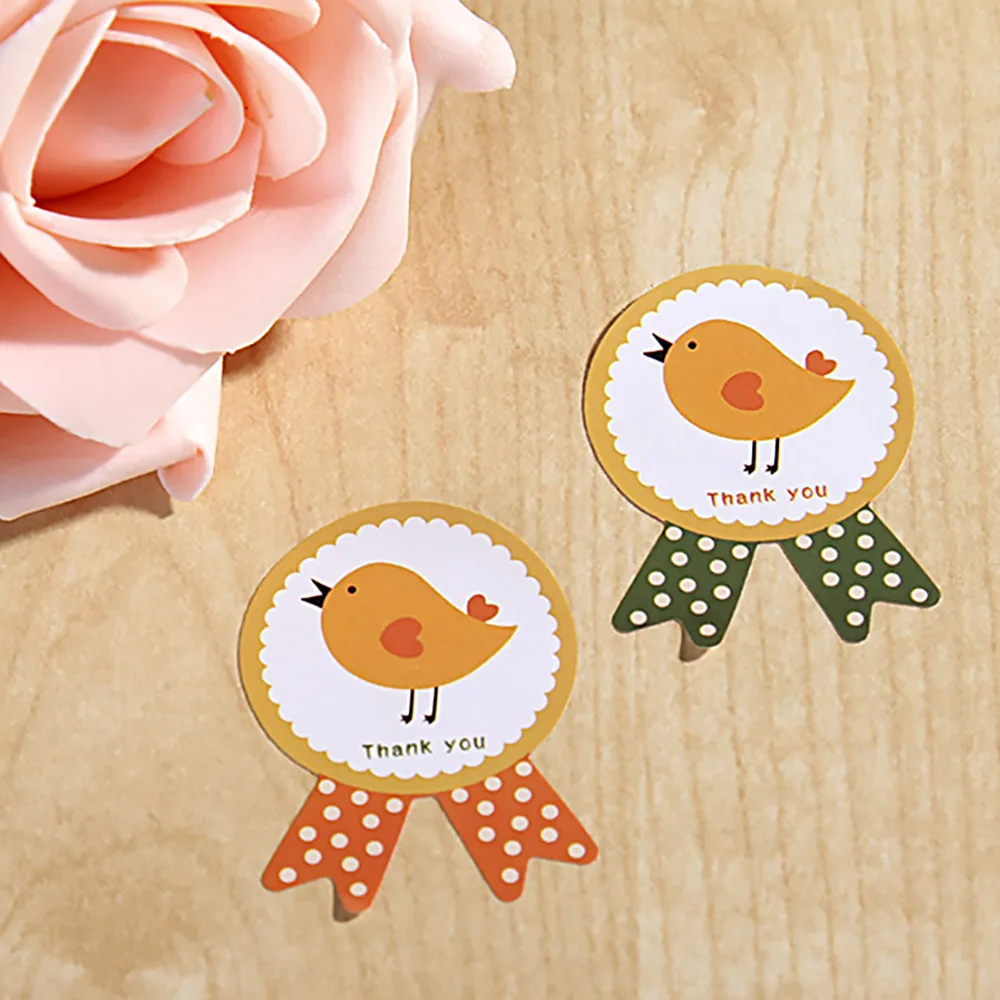 120 шт. медаль с рисунком курицы спасибо этикетка для еды секционная этикетпосылка