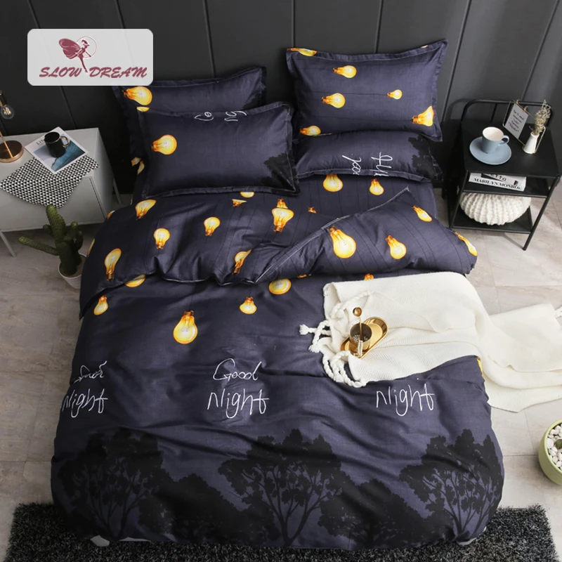 Sowdream Good Night льняной цветной комплект постельных принадлежностей простыня и