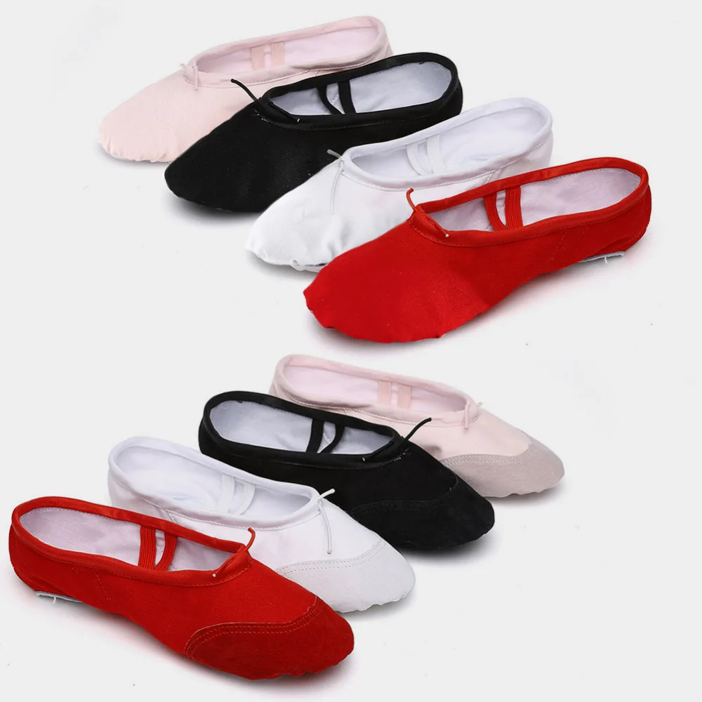 Балетная танцевальная обувь для девочек Балетки с мягкой подошвой балерины