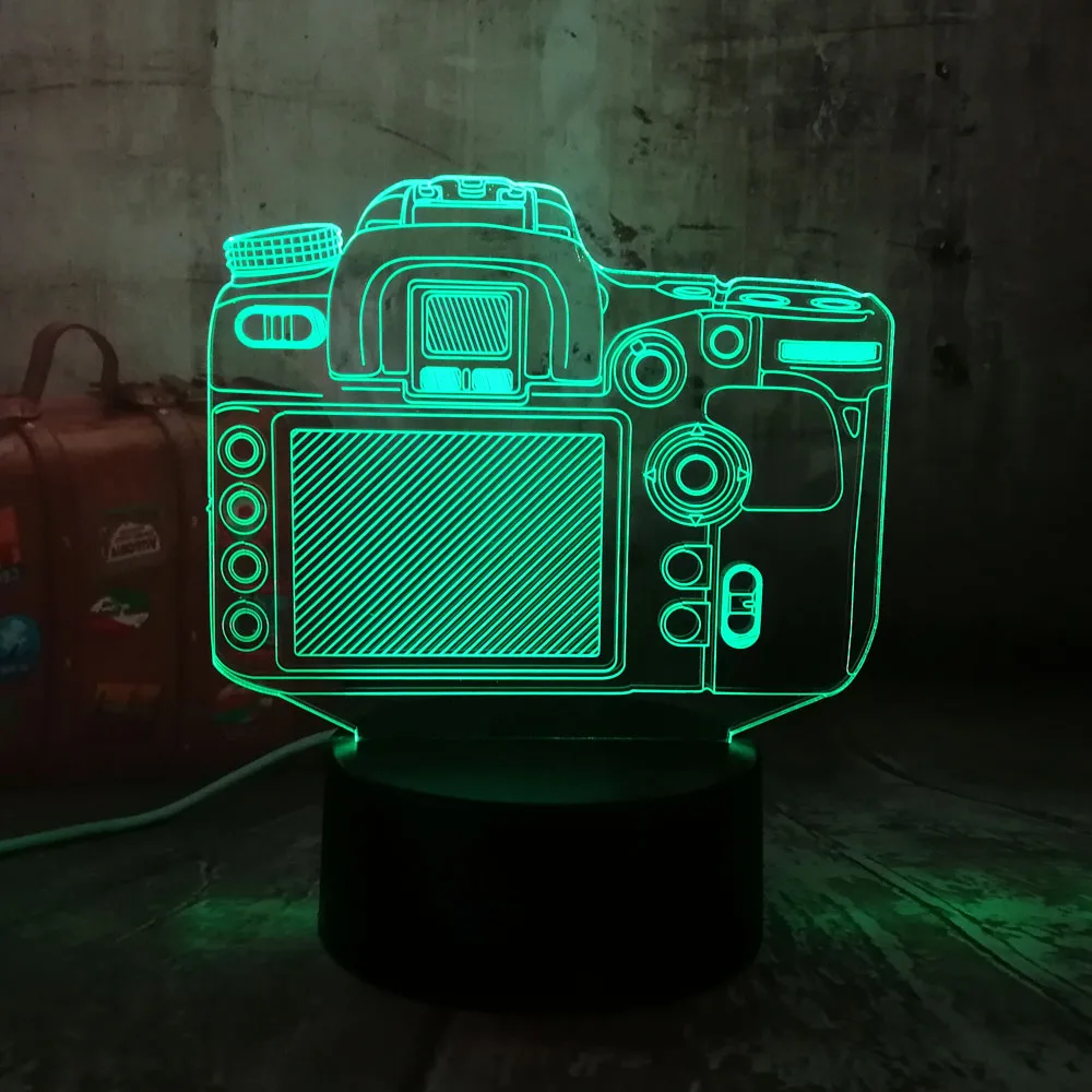 Светодиодный RGB ночник для цифровой камеры многоцветный креативный Настольный