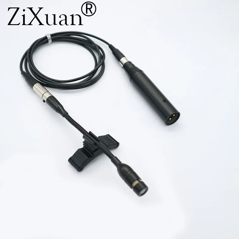 Pro Cello Musical Instrument Microphone with XLR Big 3Pin Phantom Power Adapter 1.5M/3M Extension Cable