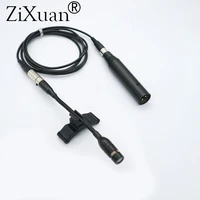 pro cello musical instrument microphone with xlr big 3pin phantom power adapter 1 5m3m extension cable