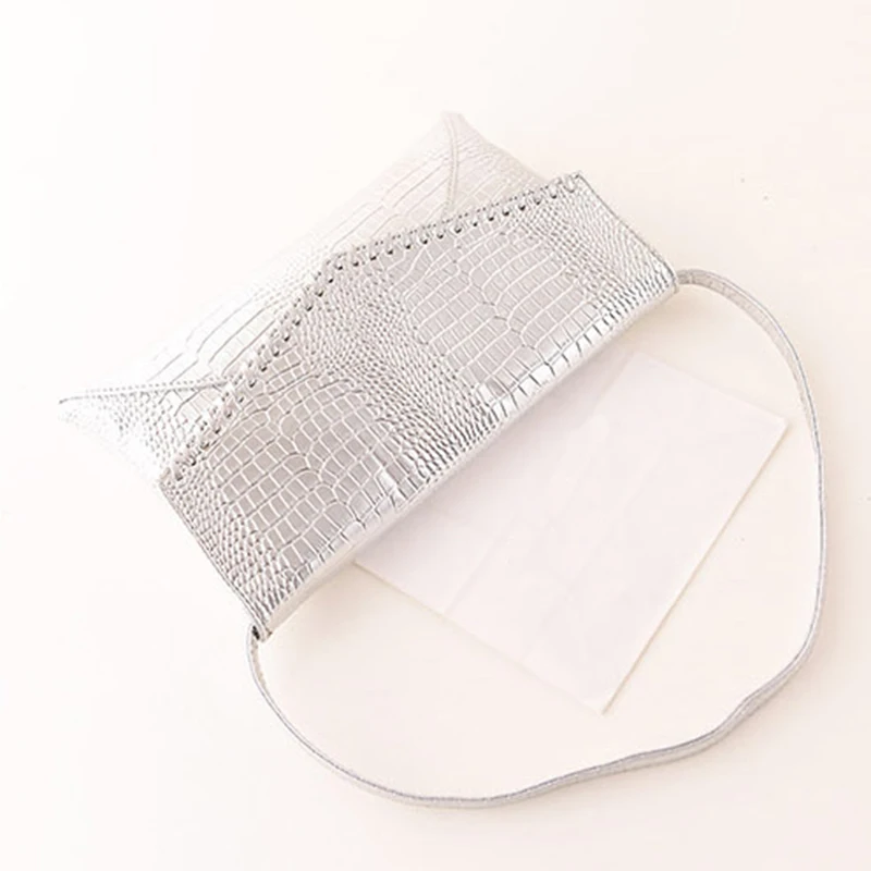 Обувь с застежкой-молнией под змеиную кожу Сумки стиль конверт сумка Для женщин