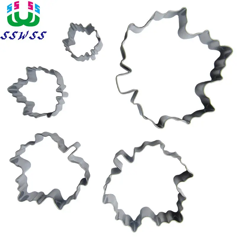 Очаровательная Осенняя форма для печенья формы выпечки 5 стилей красные кленовые