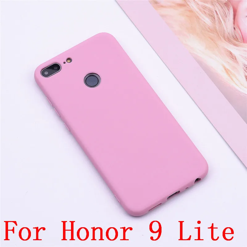 Pink Чехол для Honor 9 Lite из мягкого ТПУ для Huawei Honor 9/Honor 9 Lite, чехол, бампер, силиконовый чехол для Huawei Honor 9 Lite, чехол - Цвет: Pink