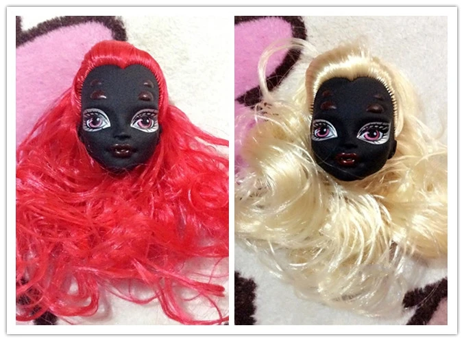 Детская игрушка черное лицо демон Голова монстра с париком волосы аксессуары