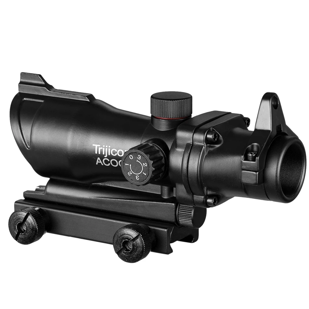 Trijicon ACOG 1X32 красный точечный прицел Оптический Прицел ACOG красный точечный прицел охотничьи прицелы с 20 мм Рельсом для страйкбола