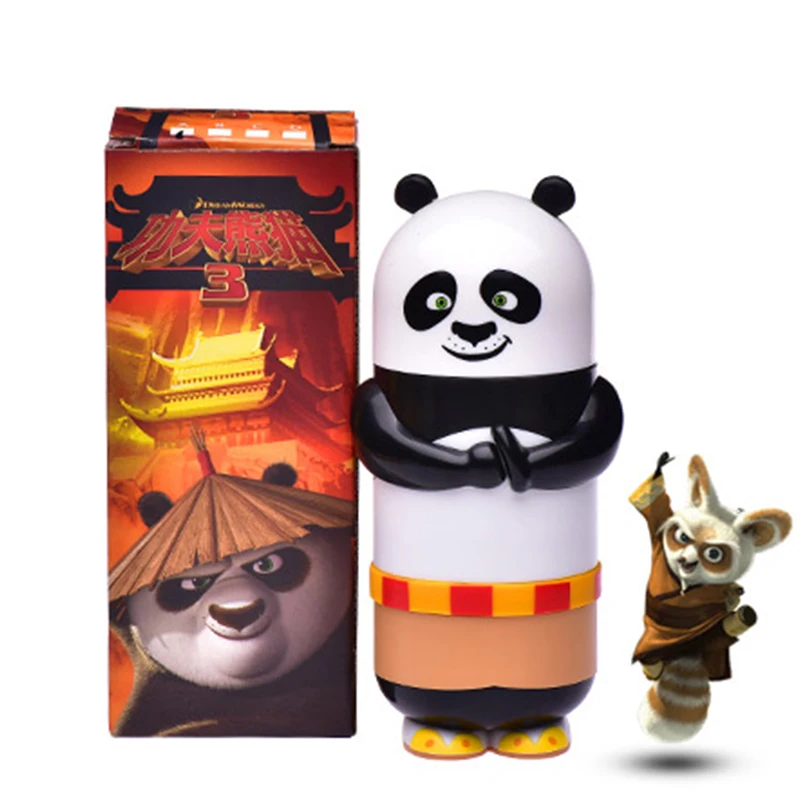 3D кофейная чашка KungFu Panda чайные стеклянные чашки с цветами для горячих и холодных