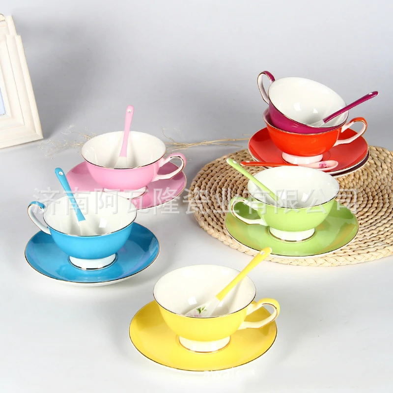 Европейская Высококачественная кофейная чашка цвет костюм костяной фарфор tumblerfu