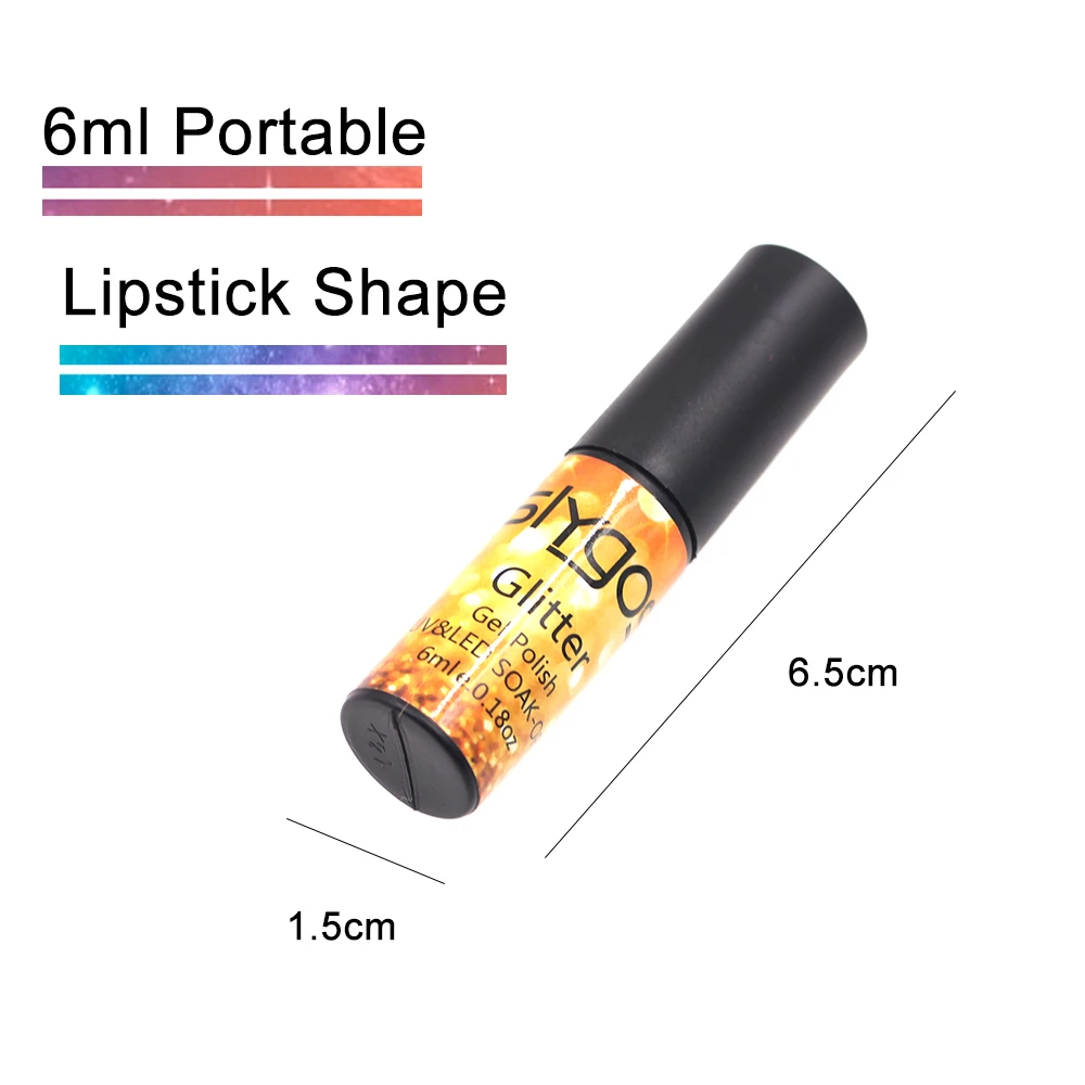 Блестящий Гель-лак SLYGOS 3 шт. верхнее Базовое покрытие портативный