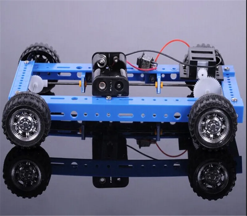 K910 Элегантная модель DIY четырехколесный автомобиль двигатель постоянного тока технология самостоятельной сборки игрушки для детей и студентов RU