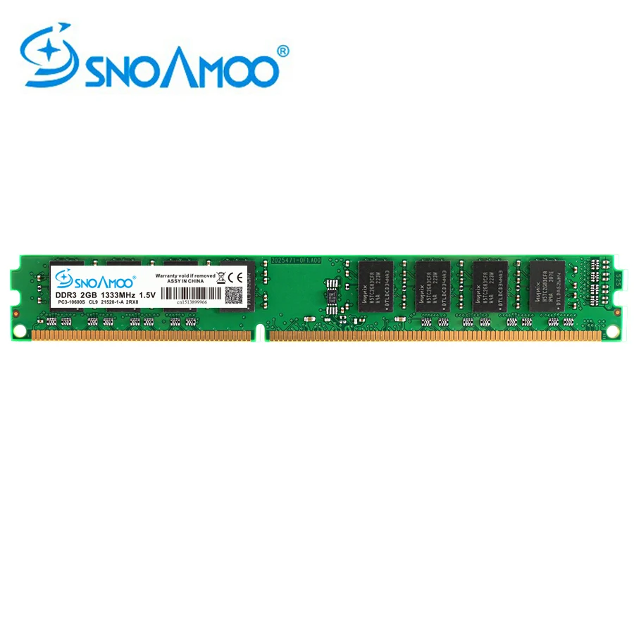Оперативная память SNOAMOO DDR3, 2 ГБ/4 ГБ, 1333 МГц/МГц, оперативная память, оперативная память для настольных ПК, пожизненная Гарантия