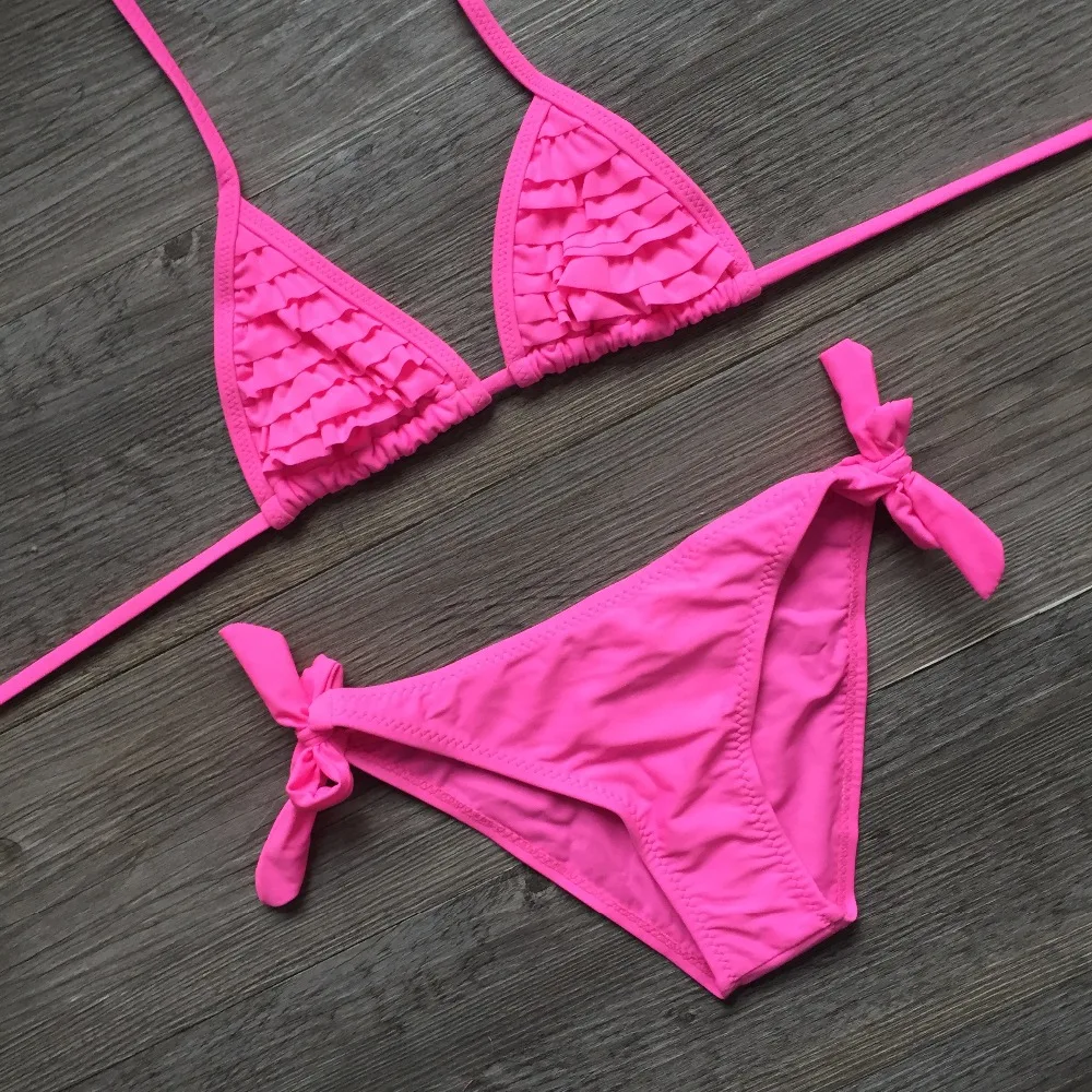 Купальник бикини Falbala для девочек купальный костюм бразильский стиль одежда