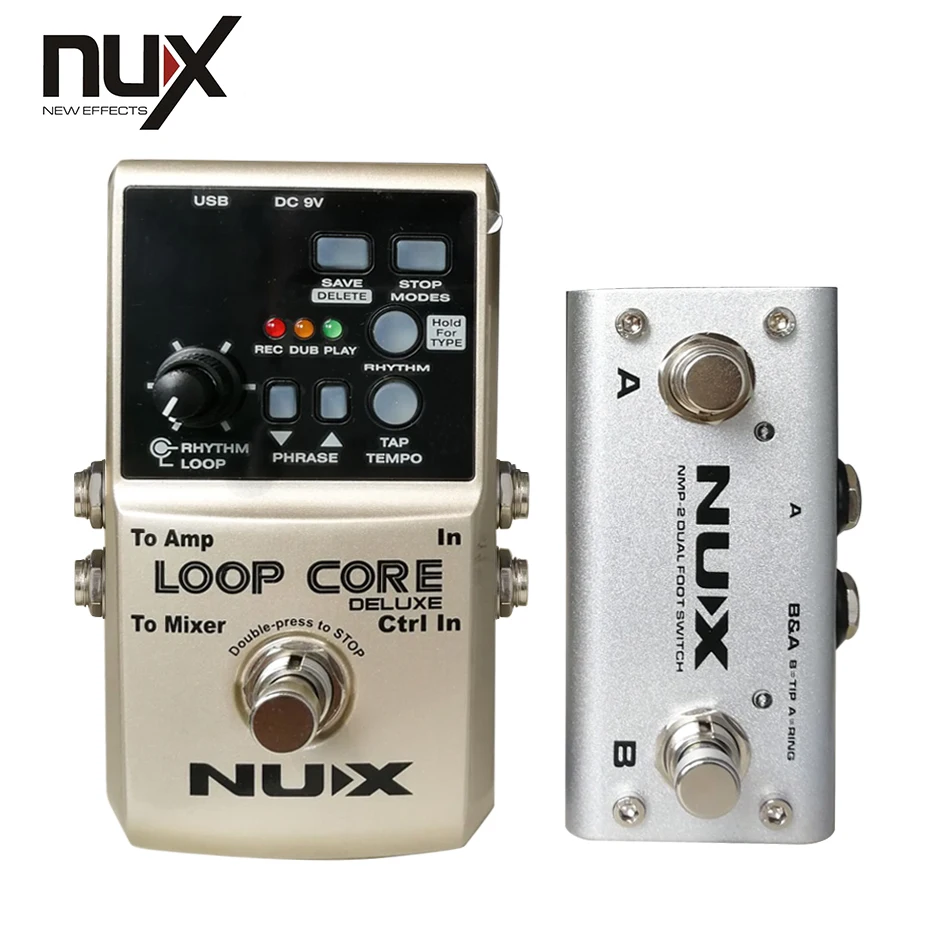 NUX Loop Core Deluxe 24 битная педаль петлителя циклическая фраза до 8 часов высокое