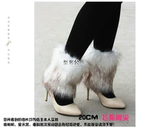 new style boot cuff fluffy soft furry faux fur leg warmers boot toppers shoes cover 101901