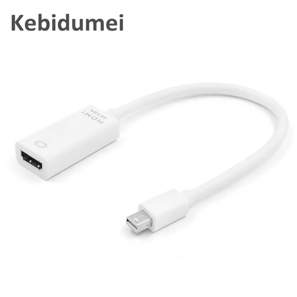 Kebidu 4K Мини Дисплей Порты и разъёмы DP to HDMI совместимого адаптера HD 1080P мини адаптер