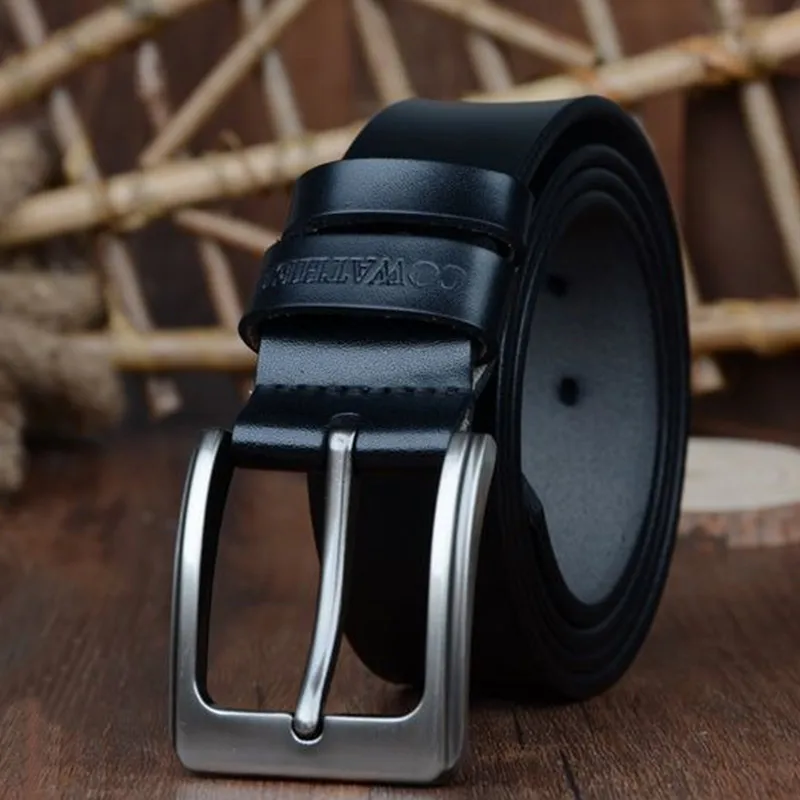 XF002 black Высокое качество Пояс мужская коровьей кожа ремни для мужчины мужской ремень пряжка пояса для муёчин фантазии ковбой cintos мужские ремни ремень для мужчины мужской - Цвет: XF002 black