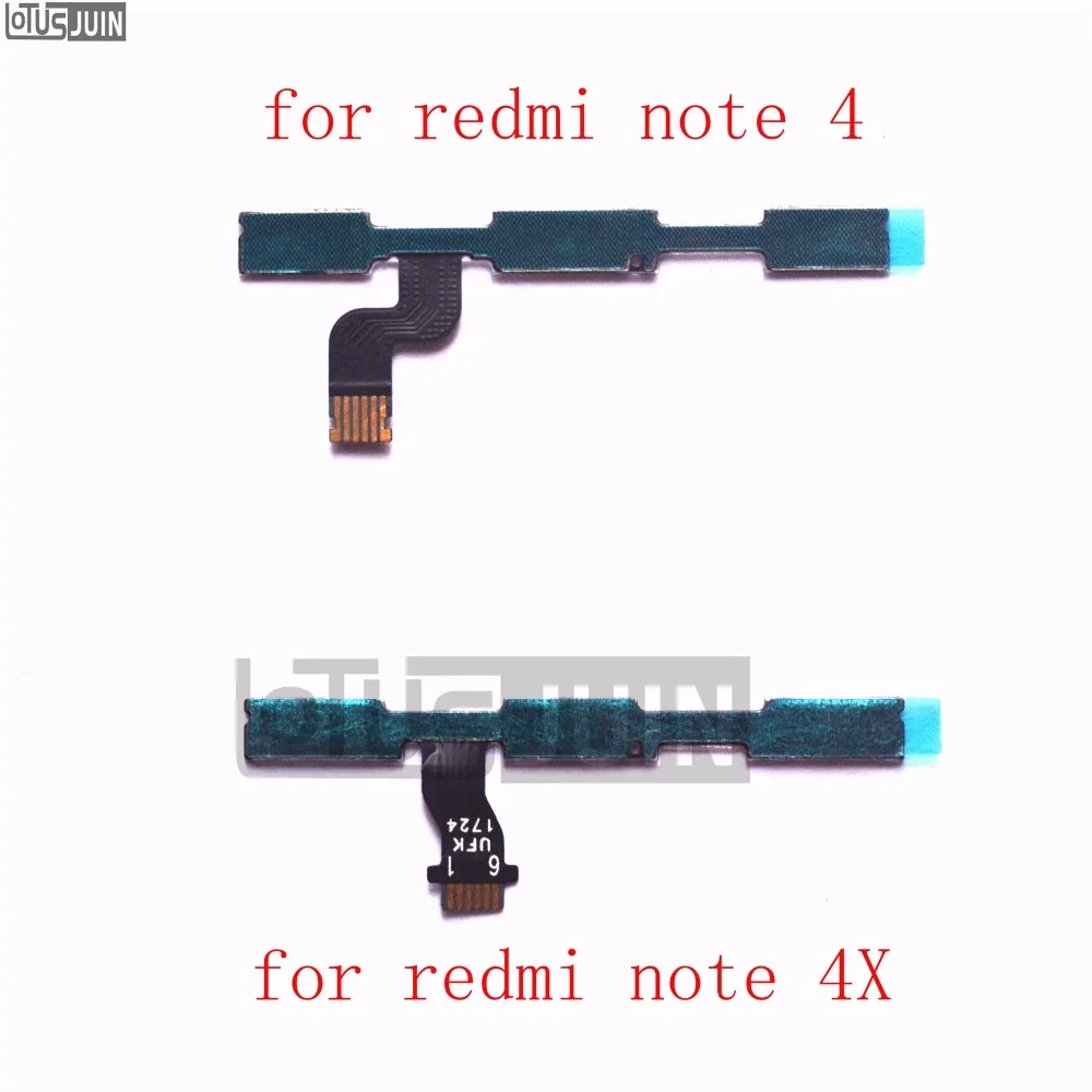 2 шт. для Xiaomi Redmi Note 4/Note 4X Боковая кнопка включения/выключения питания Кнопка