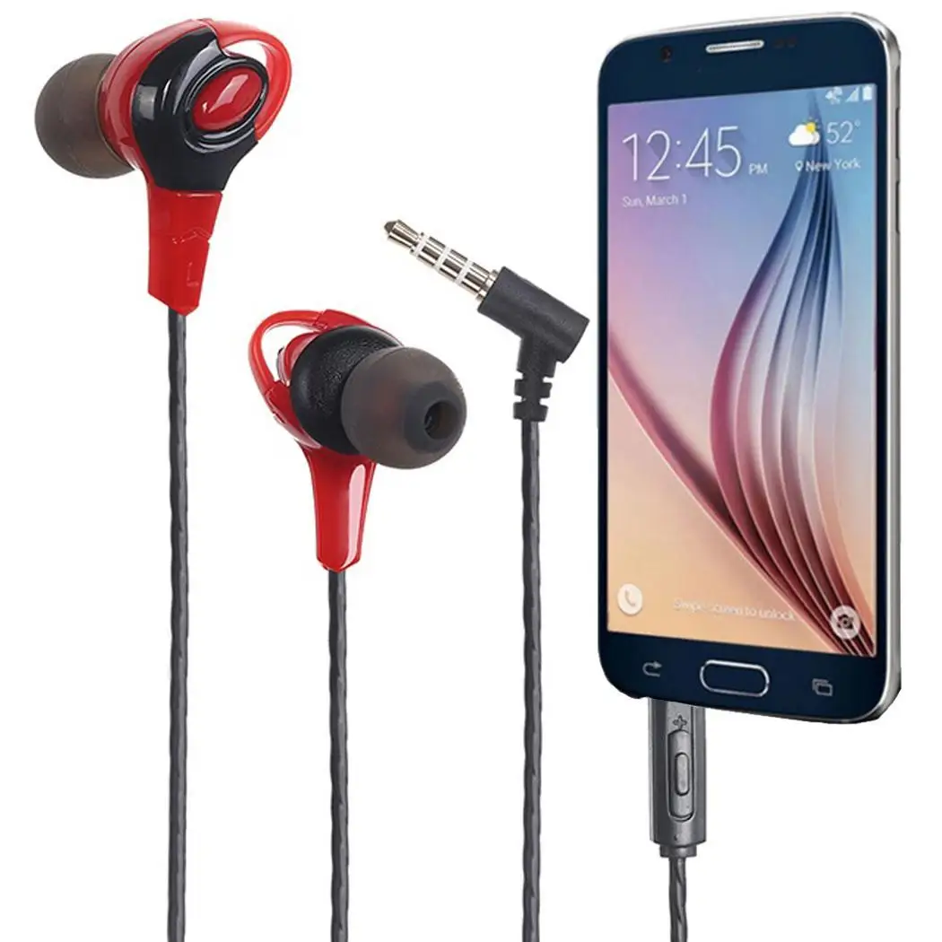 New PVC Memory Wire Earbud Stereo Sport In-Ear 115cm/45.28inch (In Ear) Only Gym Casual Double Earphones | Электроника