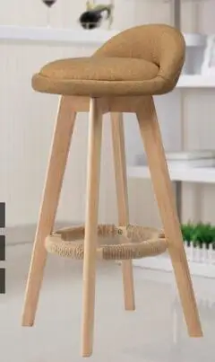 Барный стул из массива дерева. Креативный высокий в европейском стиле. Стоп 0|bar