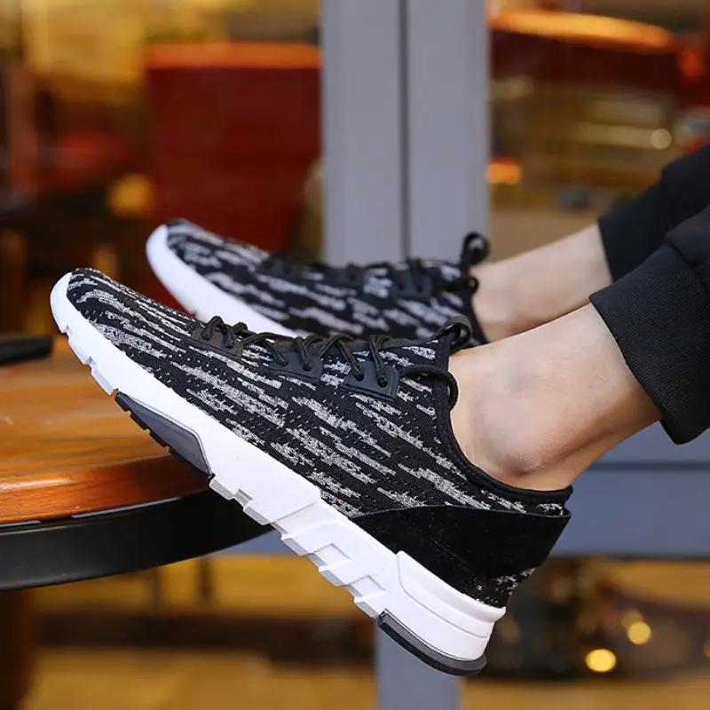 BEINAMINA Лето Для мужчин Повседневная дышащая обувь круглый носок на шнуровке