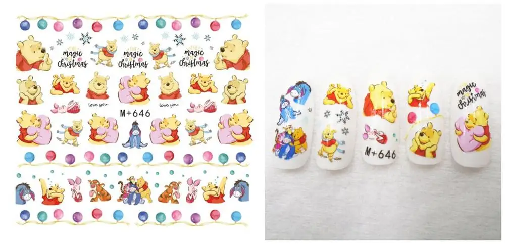 m646 5sheet Самые Модные Новые фрукты наклейка для ногтей er наклейка для ногтей Красная стена накладные ногти корейский гвоздь декоративная ручка m 637-666 - Цвет: m646 5sheet