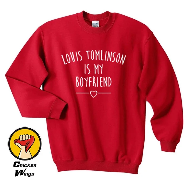 Футболка с принтом Луи Tomlinson is my boyfriend модная блоггерская хипстерская толстовка