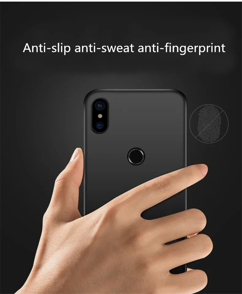 Soft Thin Case for XIAOMI redmi note 5pro TPU silicon Back cover Protect phone case For xiaomi 5 (black) |