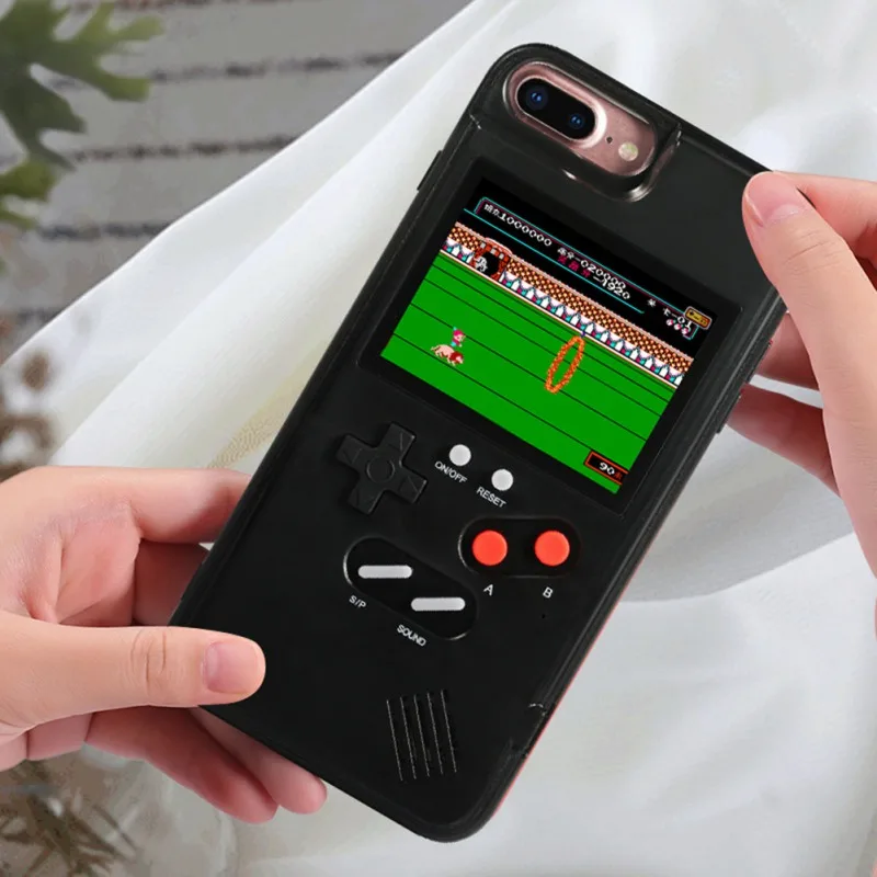 Мягкий чехол для телефона из ТПУ iPhone X XS Max XR 6 7 8 Plus черно белый дисплей 36