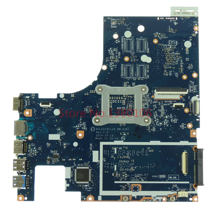 KEFU MB For Lenovo G50-80 Laptop Motherboard With I7-5500U 2.4GHz CPU R5 M330 2GB 5B20H14391 ACLU3/ACLU4 NM-A361 100% Tested | Компьютеры