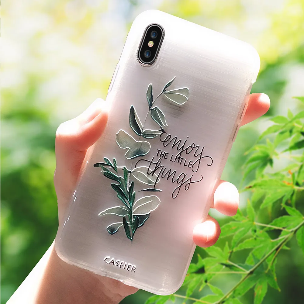 Чехол CASEIER Flower для iPhone 6 6s 7 8 Plus мягкий чехол из ТПУ 7X8 5 5S SE чехлы мобильных