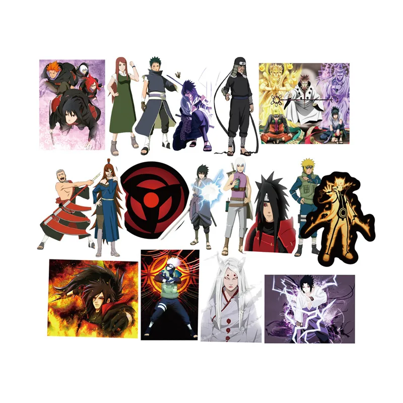 51PCS/set Waterproof Japan Anime Naruto Sticker For Laptop Car Trunk Skateboard Guitar Fridge Backpack Decal Toy Stickers | Игрушки и