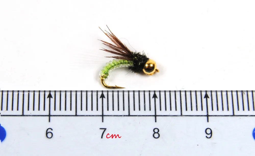 10 шт. Beadhead PM Caddis#14, нимфы, сухие мухи для ловли форели