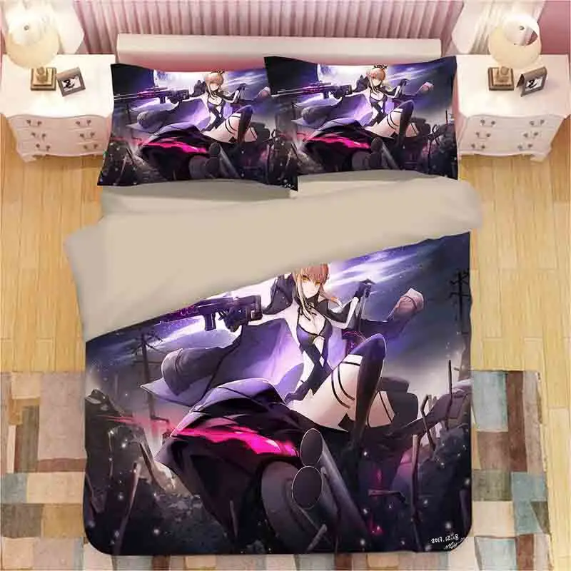 Fate/apocrip 3D мультфильм постельное белье с аниме набор Joan of Arc пододеяльник Твин Королева Король Утешитель комплекты постельного белья постельное белье(без простыни - Цвет: 20