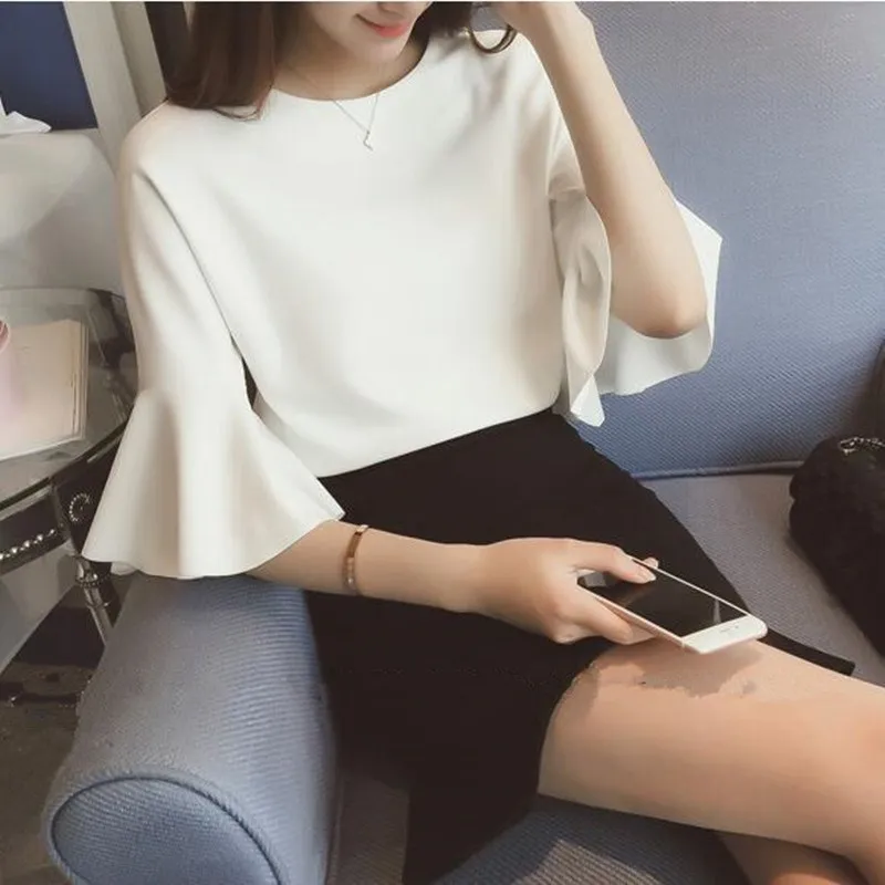 Женская футболка с рукавами летучая мышь белая или розовая однотонная