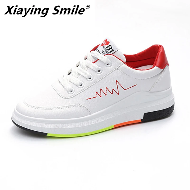 

Кроссовки женские Xiaying Smile, дышащие, из искусственной кожи, летние, size35-40