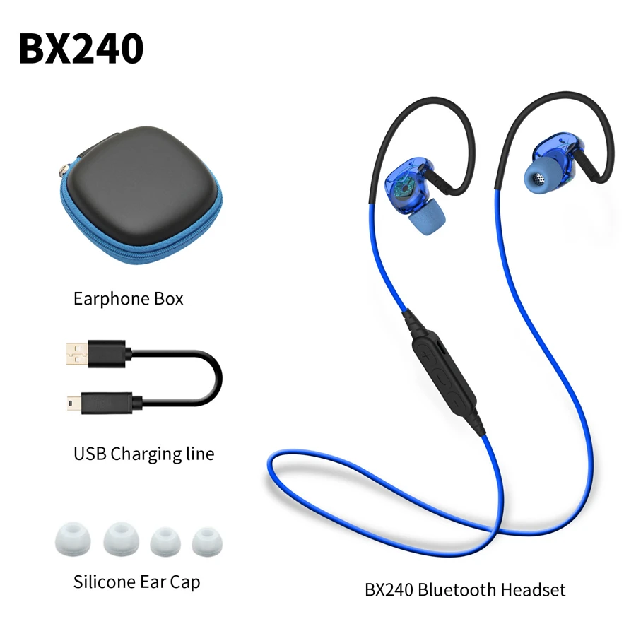 PLEXTONE BX240 LED Спортивные Bluetooth наушники водонепроницаемые бас стерео с микрофоном