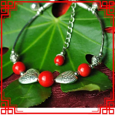 Женские этнические ножные браслеты синего цвета Новые цепочки ручной работы с